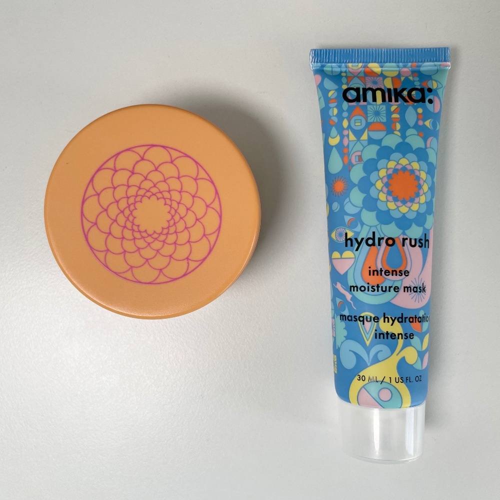 Amika Brand New Soulfood Nourishing Mask+Hydro Rush Intense Moisture Mask